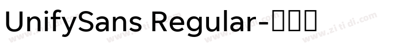 UnifySans Regular字体转换